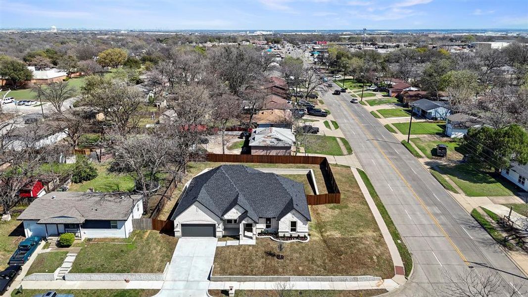 Front exterior of a new home in , Arlington, TX, highlighting curb appeal (Image 27). Front exterior of a new home in , Arlington, TX, highlighting curb appeal (Image 27).