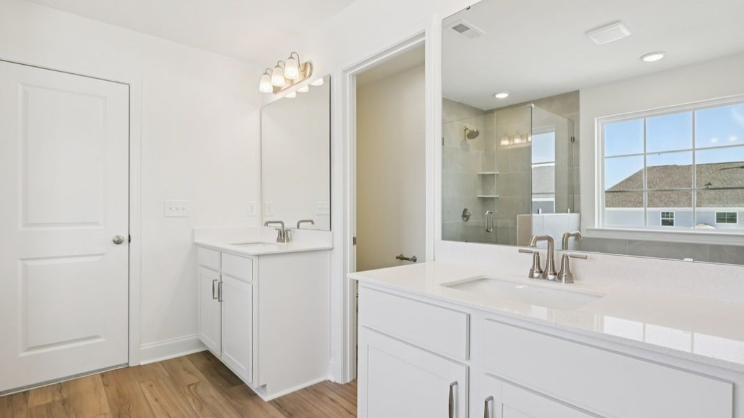 Representative furnished interior of a home built from the Norris by DRB Homes in Blake Pond, Lillington (Image 44).