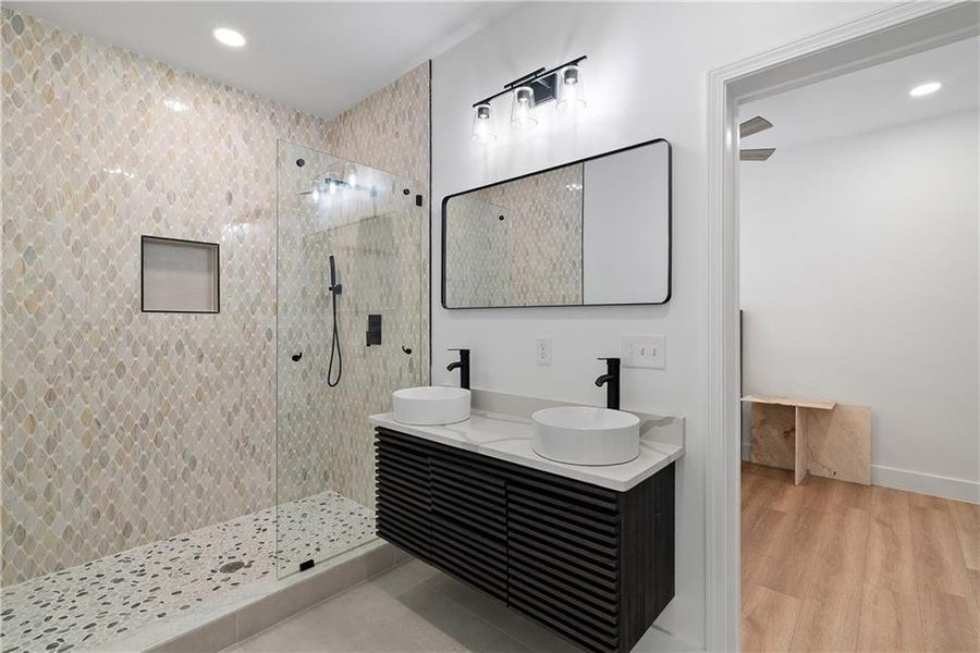 Furnished interior view inside a new home in , Atlanta (Image 16).