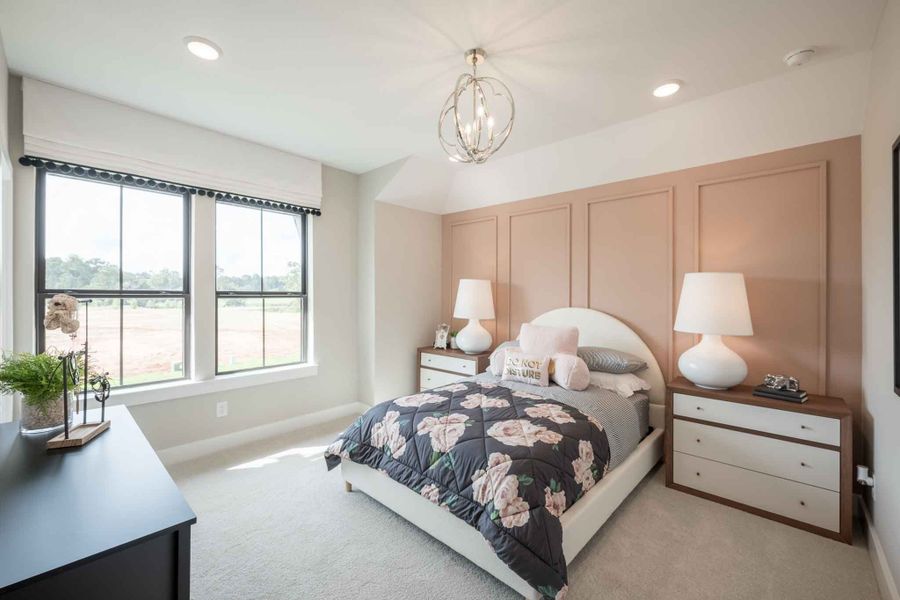Representative furnished interior of a home built from the Barnhart by Tri Pointe Homes in Amethyst at Azalea Trails, Cypress (Image 42).