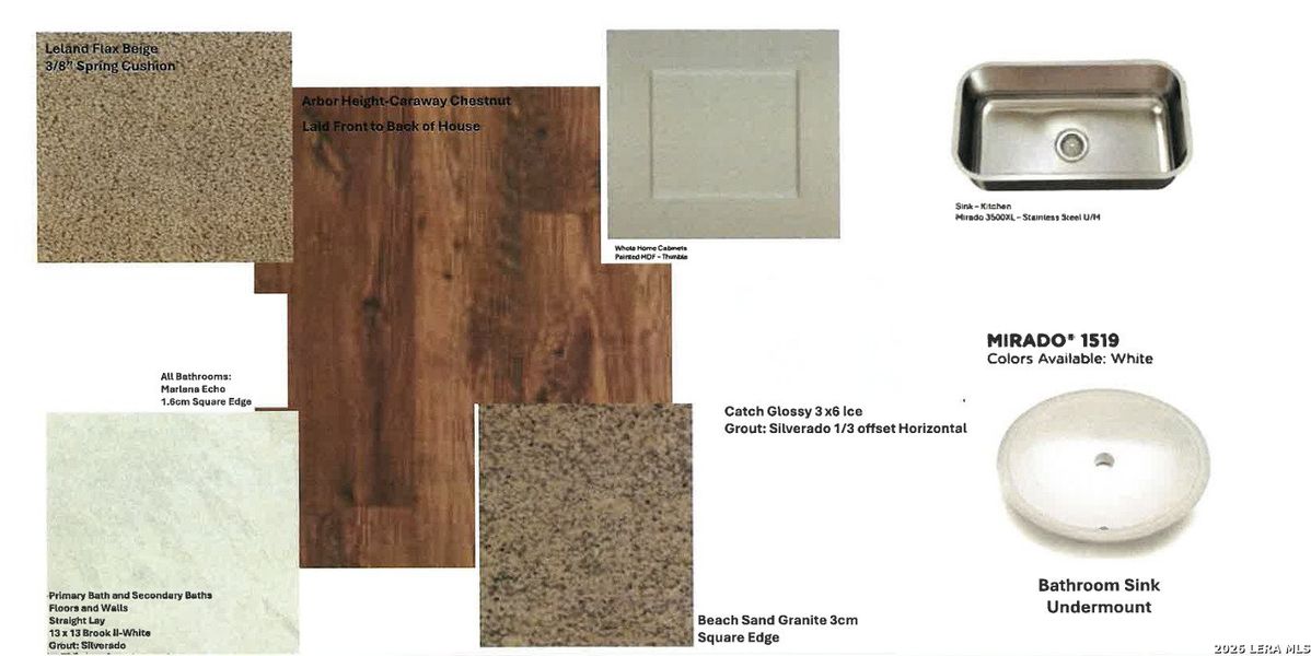 Sample of building materials used in homes in Summerlin, San Antonio (Image 5).