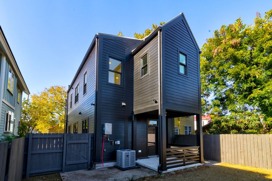 Exterior details and patio area of a home in , Charleston (Image 3). Exterior details and patio area of a home in , Charleston (Image 3).