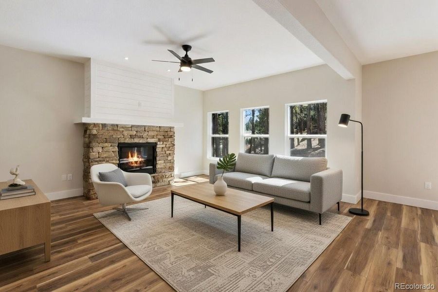 Virtual Staging Family Room