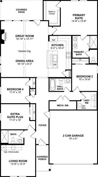 2D floor plan layout of this home in Aspire at Noble Ridge, Howe, TX (Image 3). 2D floor plan layout of this home in Aspire at Noble Ridge, Howe, TX (Image 3).