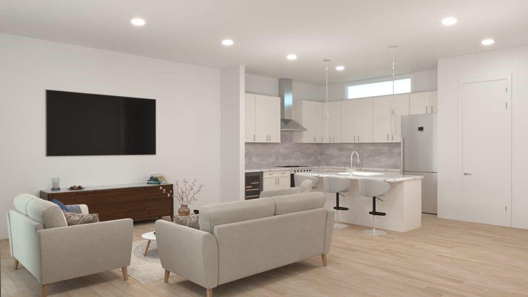 Furnished interior view inside a new home in , Dallas (Image 5).