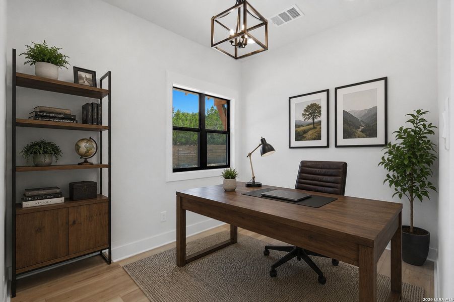 Furnished interior view inside a new home in , Spring Branch (Image 38).
