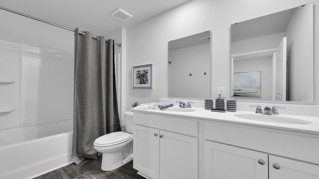 Furnished interior view inside a new home in The Ranch, Holly Hill (Image 18). Furnished interior view inside a new home in The Ranch, Holly Hill (Image 18).