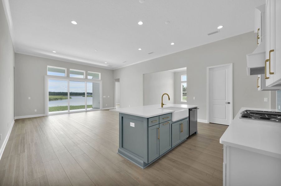Representative furnished interior of a home built from the Tomoka by Riverside Homes in Hidden Creek at SilverLeaf Phase 1, St. Augustine (Image 9).