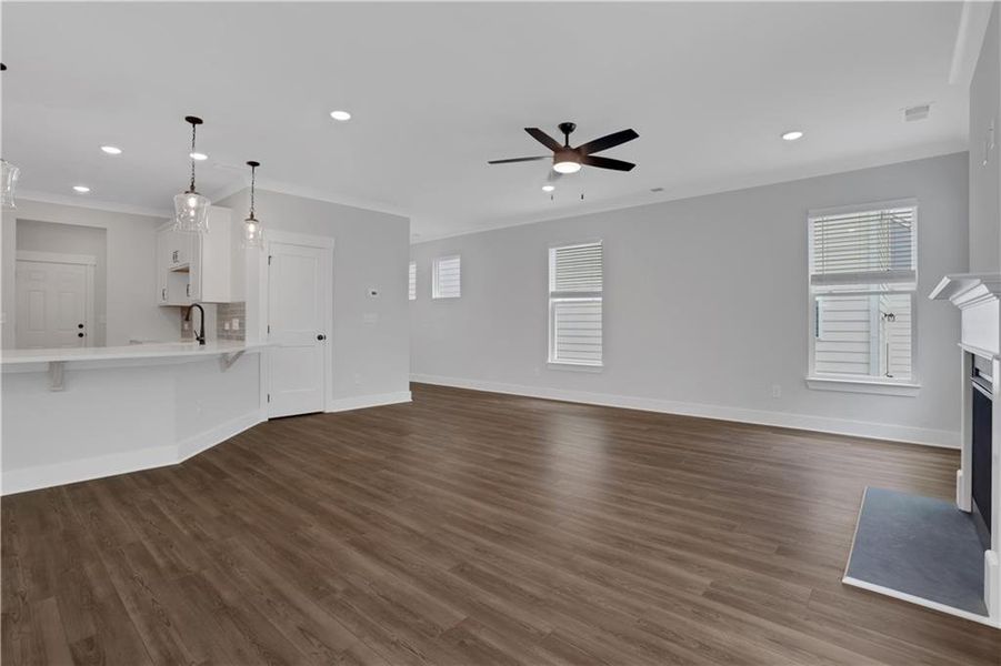 Spacious, unfurnished interior of a new home in Villas at Dawsonville, Dawsonville (Image 41).