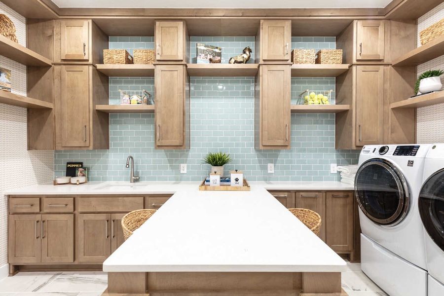 Representative Laundry Room/Craft Room - some options shown