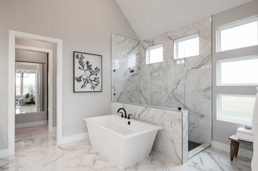 Representative furnished interior of a home built from the Milan by Tri Pointe Homes in Dunham Pointe, Cypress (Image 18).