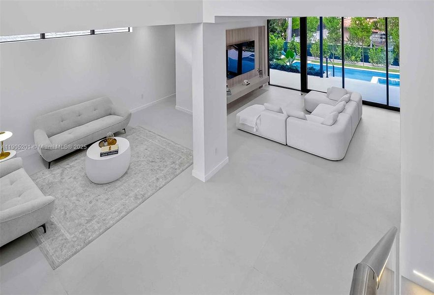 Furnished interior view inside a new home in , Miami Beach (Image 9). Furnished interior view inside a new home in , Miami Beach (Image 9).