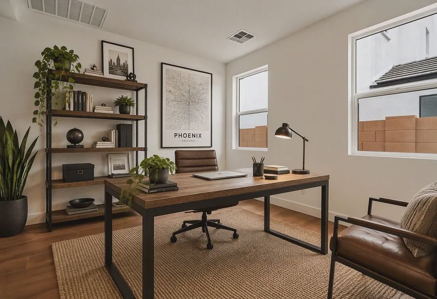Virtually Staged Office - 8 of 15