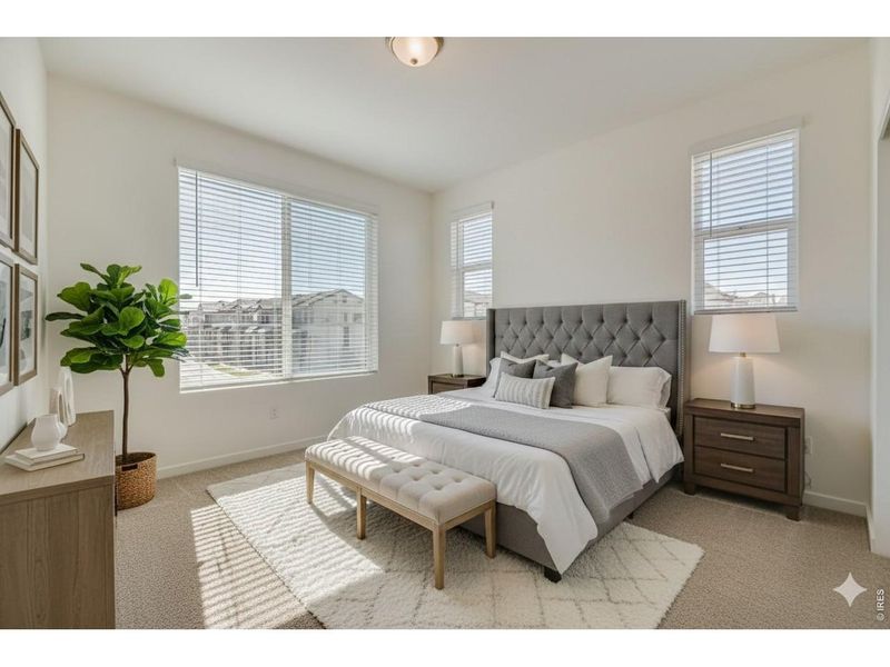 Furnished interior view inside a new home in Parkside West at Baseline, Broomfield (Image 14).