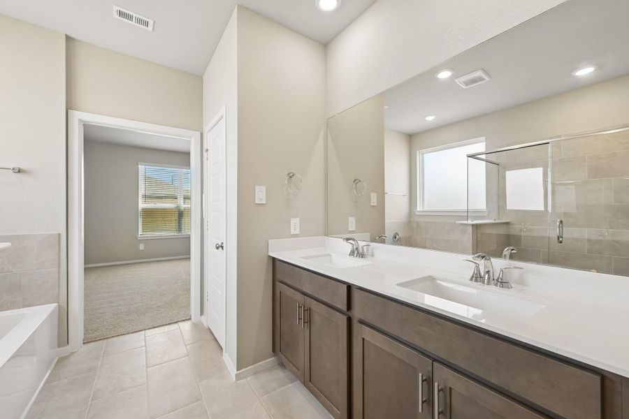 Furnished interior view inside a new home in Heights of Barbers Hill, Baytown (Image 33).