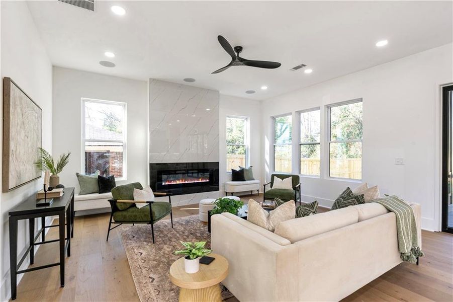 Furnished interior view inside a new home in , Decatur (Image 53).