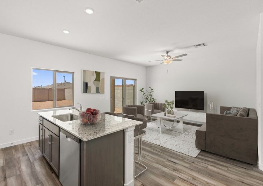 Enjoy entertaining family and friends in this spacious floor plan.