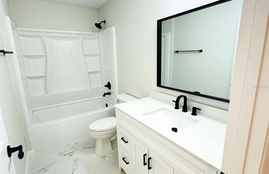 Guest Bathroom with mirror installed