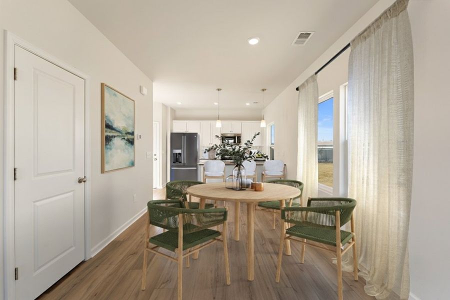 Representative furnished interior of a home built from the Barnwell - Genesis Value Collection by Mungo Homes in Golden Ridge, Youngsville (Image 4).