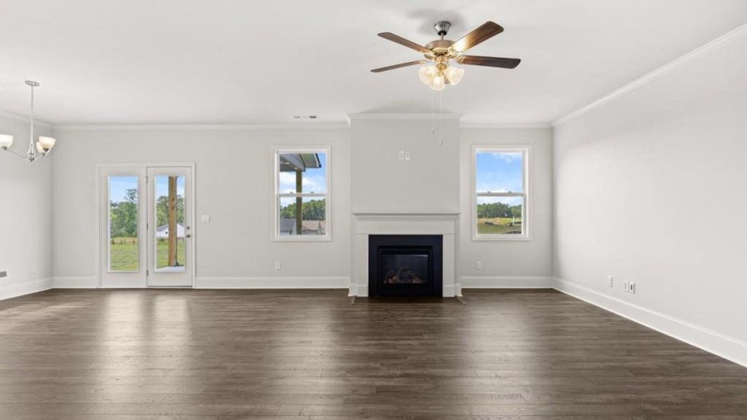 Spacious, unfurnished interior of a new home in Hamptons at Riverwood East, Dallas (Image 56).