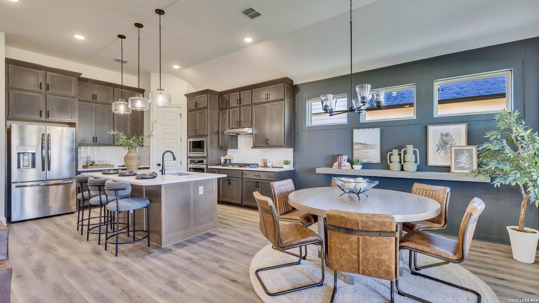 Furnished interior view inside a new home in The Crossvine, Schertz (Image 12).