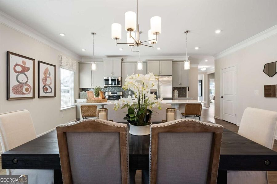 Furnished interior view inside a new home in Cobblestone Crossing Commons, Byron (Image 24).