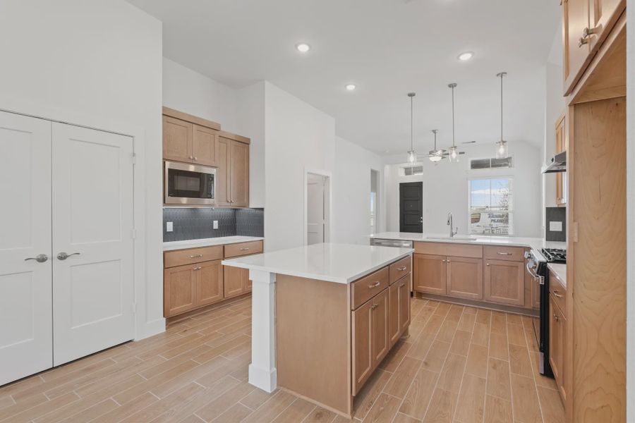 Representative furnished interior of a home built from the Torrey Pines by Chesmar Homes in Riceland Alley Loads, Mont Belvieu (Image 8).