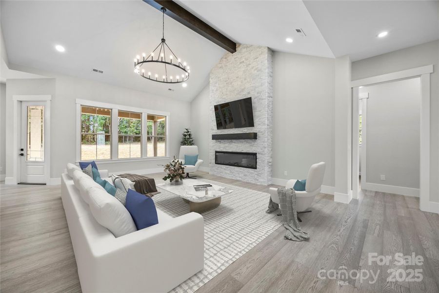 Furnished interior view inside a new home in , Peachland (Image 17). Furnished interior view inside a new home in , Peachland (Image 17).