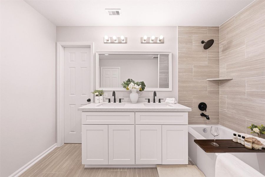 Another view of the primary bathroom.