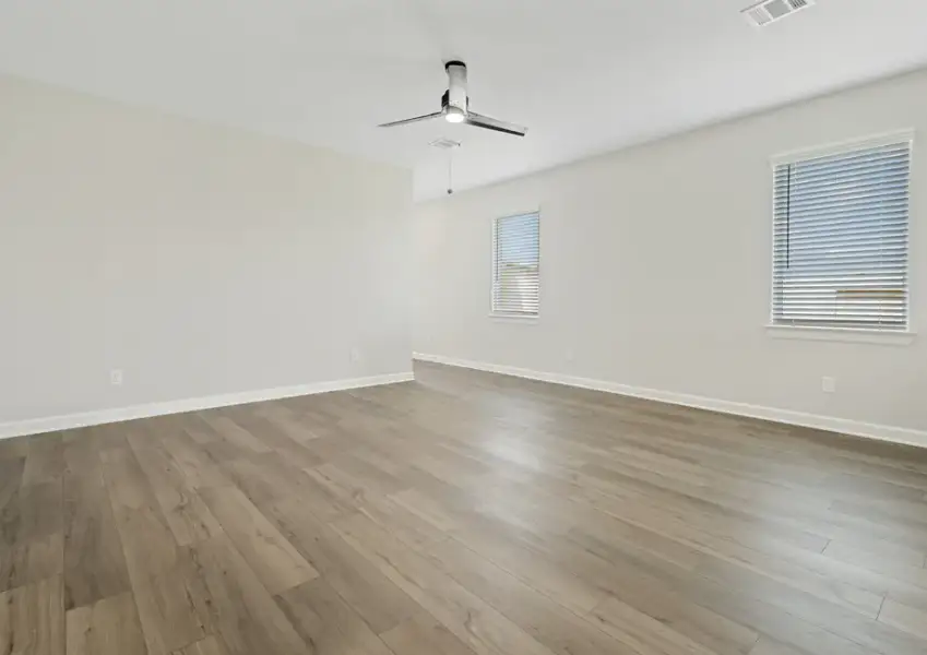 Family room with luxury flooring