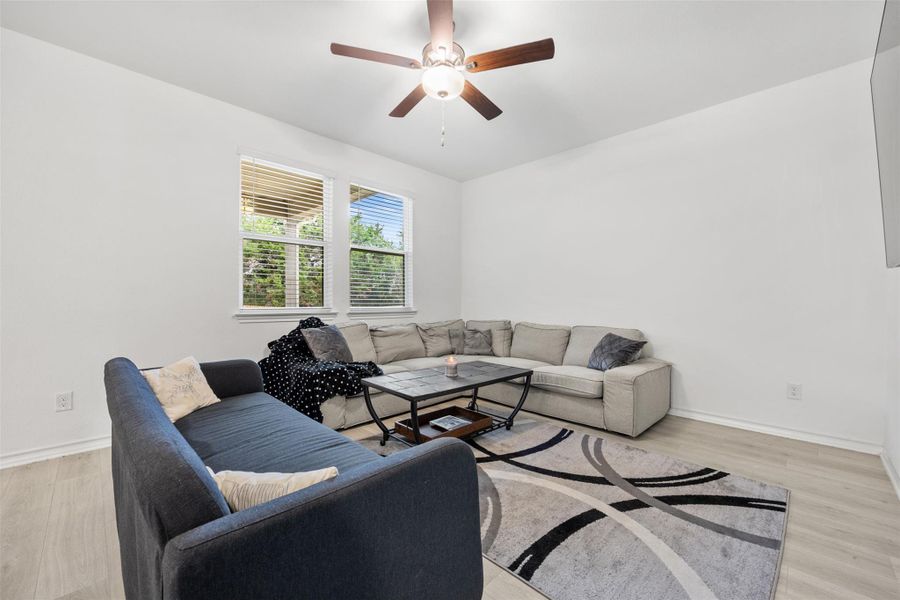 Furnished interior view inside a new home in Stonewall Ranch 50s, Liberty Hill (Image 23).
