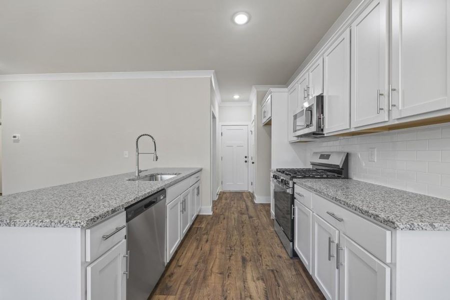 Furnished interior view inside a new home in , Hartwell (Image 8).