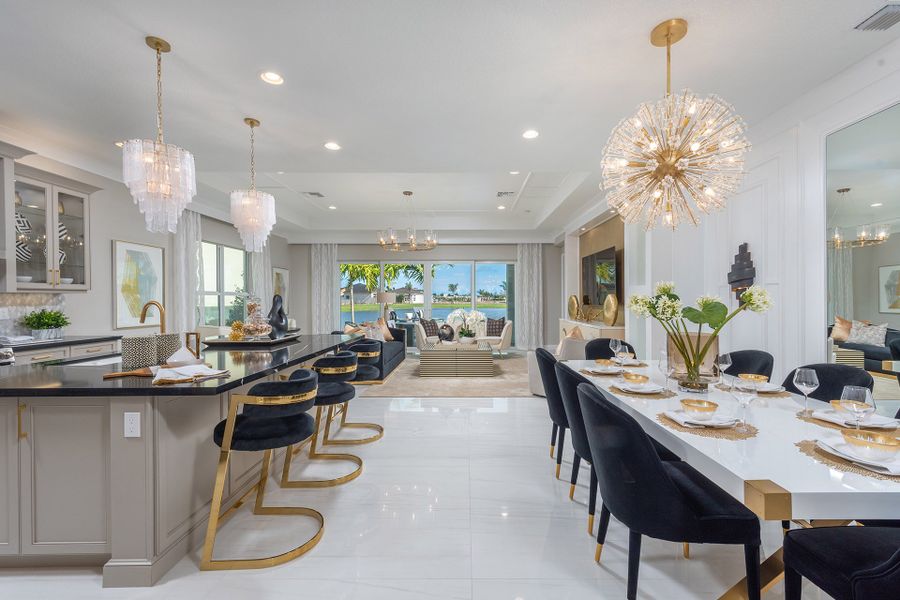 Representative furnished interior of a home built from the Vienna by GL Homes in Valencia Grand (55+), Boynton Beach (Image 5).