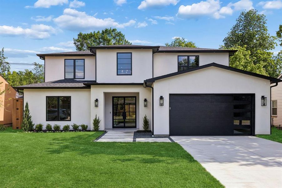 Front exterior of a new home in , Dallas, TX, highlighting curb appeal (Image 26).