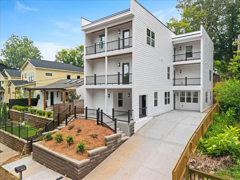 Exterior details and patio area of a home in , Atlanta (Image 26).