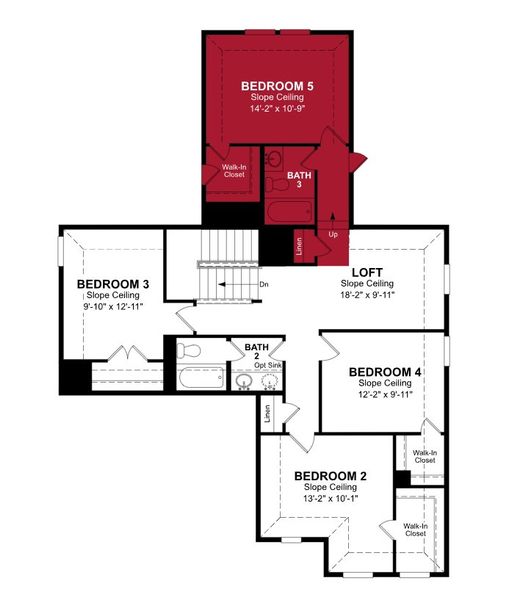 2D floor plan layout of this home in Legacy Hills, Rio Medina, TX (Image 3).
