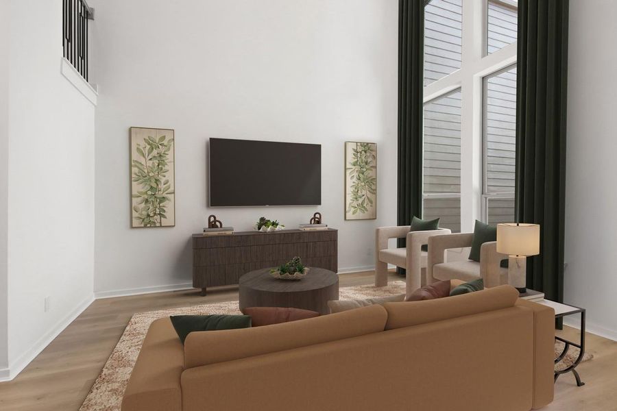 Family Room - Virtually Staged Family Room - Virtually Staged