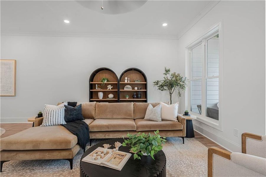 Furnished interior view inside a new home in Waterhaven, Cumming (Image 9).