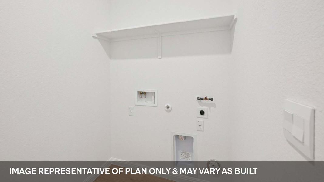 Representative unfurnished interior of a home built from the The Ozark by D.R. Horton in Bar W Ranch, Leander (Image 19).