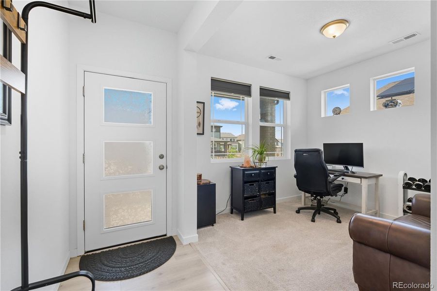 Furnished interior view inside a new home in Ascent Village at Sterling Ranch - Single Family Homes, Littleton (Image 16). Furnished interior view inside a new home in Ascent Village at Sterling Ranch - Single Family Homes, Littleton (Image 16).
