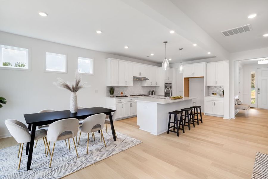 Representative furnished interior of a home built from the Leland by Taylor Morrison in Stafford at Langtree, Mooresville (Image 7).