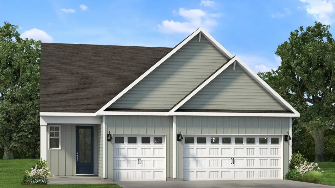 Representative exterior photo of a completed home built from the Lily by D.R. Horton in The Sanctuary at East Argent, Ridgeland, SC (Image 7). Representative exterior photo of a completed home built from the Lily by D.R. Horton in The Sanctuary at East Argent, Ridgeland, SC (Image 7).