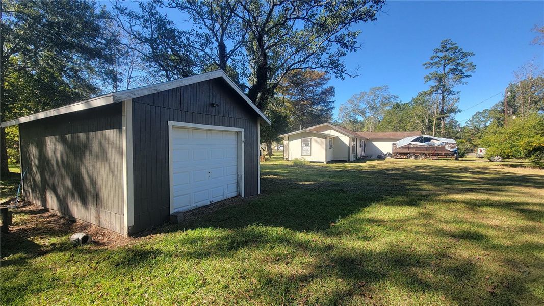 Exterior details and patio area of a home in , Vidor (Image 13). Exterior details and patio area of a home in , Vidor (Image 13).