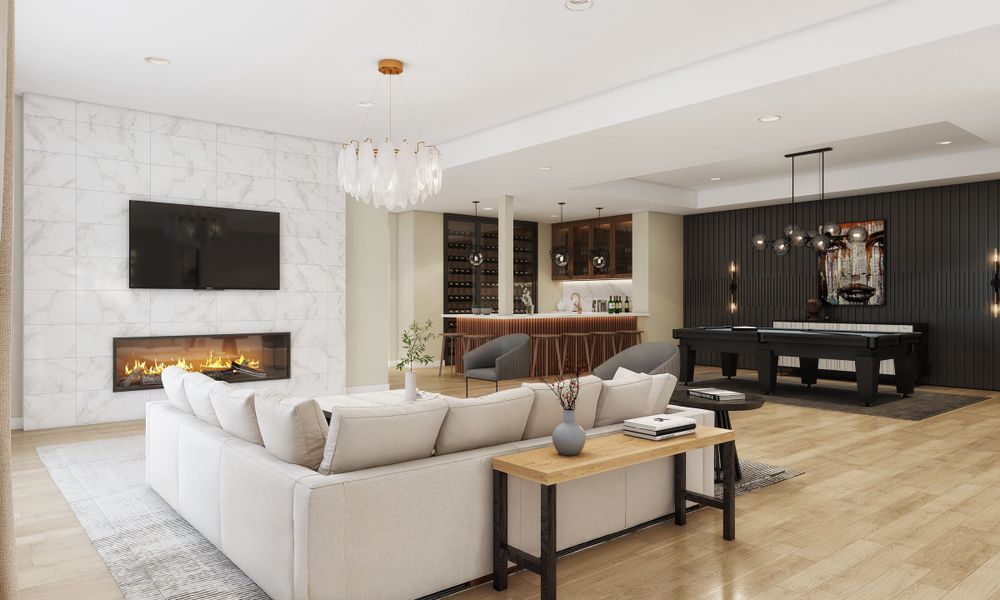 Representative furnished interior of a home built from the Residence 4 by Trumark Homes in The Summit at Castle Pines, Castle Pines (Image 7).