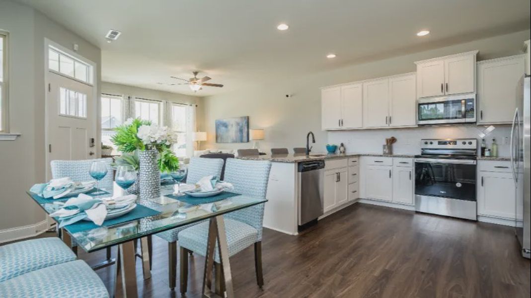 Furnished interior view inside a new home in Battle Bridge, Raleigh (Image 13).