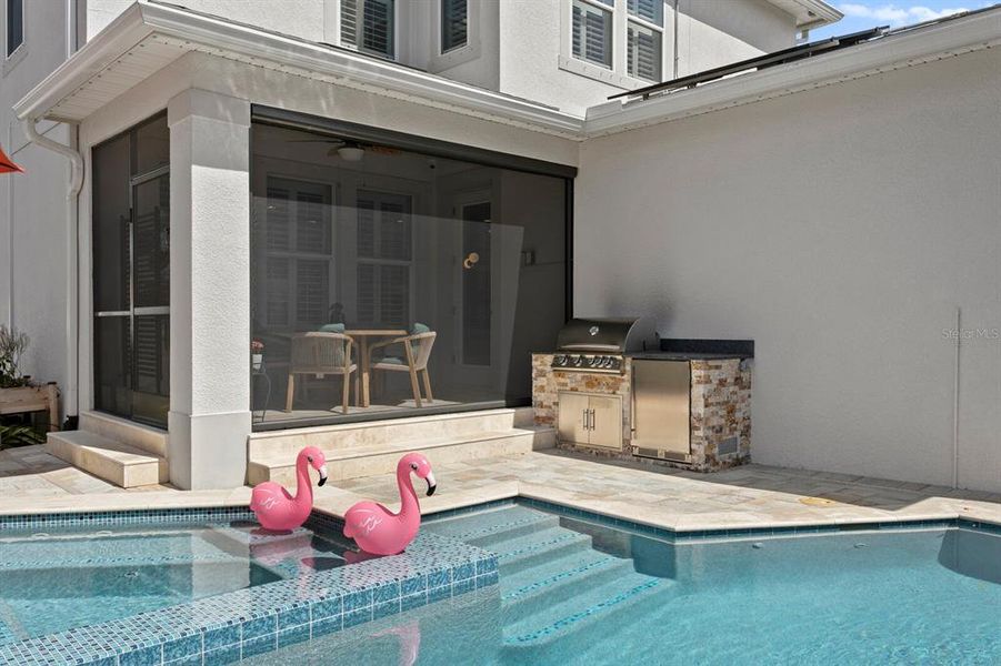 Exterior details and patio area of a home in , Tampa (Image 4). Exterior details and patio area of a home in , Tampa (Image 4).