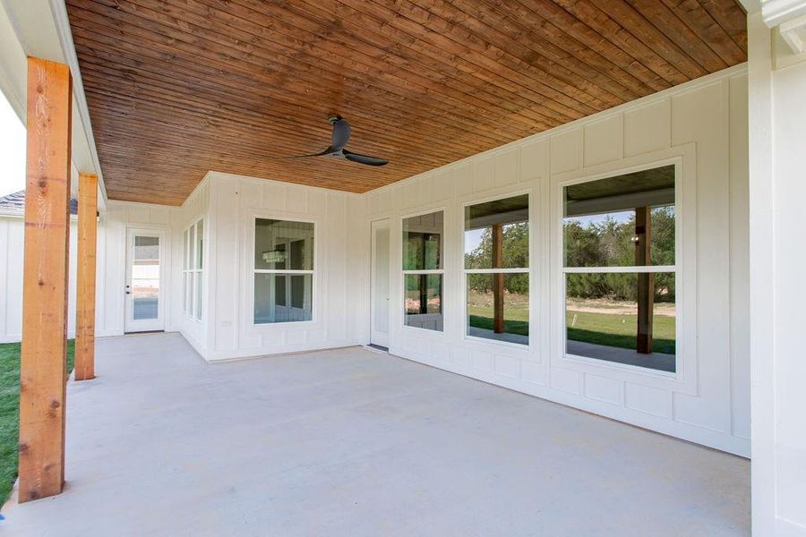 Exterior details and patio area of a home in , Tyler (Image 23).