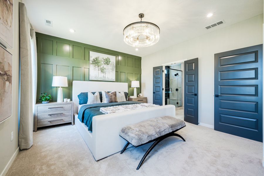 Representative furnished interior of a home built from the Camden by Fischer Homes in Easton Park, Dallas (Image 30).