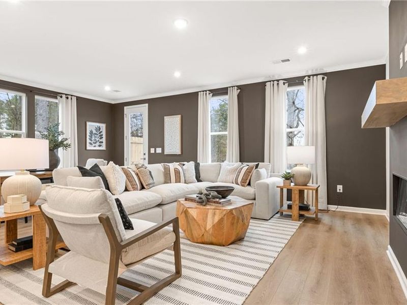 Furnished interior view inside a new home in Lake Shore, Winder (Image 14).