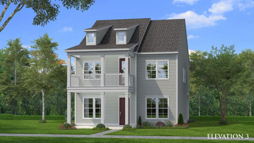 Front exterior of a home in the Miller Farm Single Family Homes community, located in Pineville, NC (Image 17).